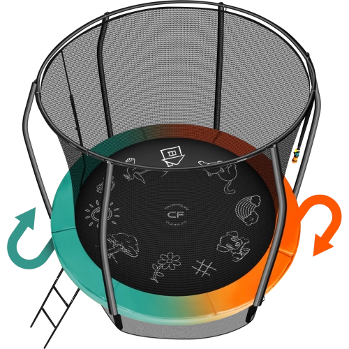 Каркасный батут Clear Fit FamilyHop 8Ft фото от интернет-магазина Atlantov.net