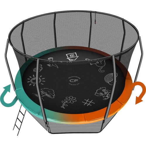 Каркасный батут Clear Fit FamilyHop 14Ft фото от интернет-магазина Atlantov.net