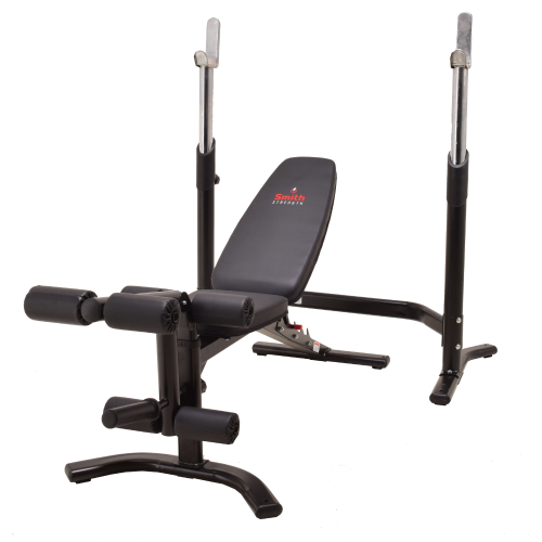 Многофункциональная силовая скамья Smith Strength WB270 со стойками под штангу фото от интернет-магазина Atlantov.net