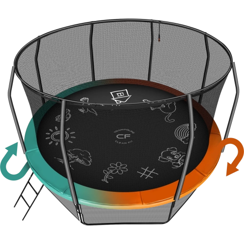 Каркасный батут Clear Fit FamilyHop 12Ft фото от интернет-магазина Atlantov.net